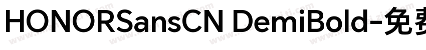 HONORSansCN DemiBold字体转换